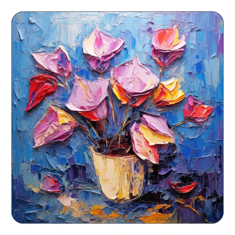 مگنت کاکتی طرح نقاشی رنگ روغن مدل mp70426