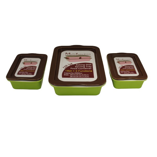 ظرف پخت یونیک استار مدل DC1ZH451-AB مجموعه 3 عددی