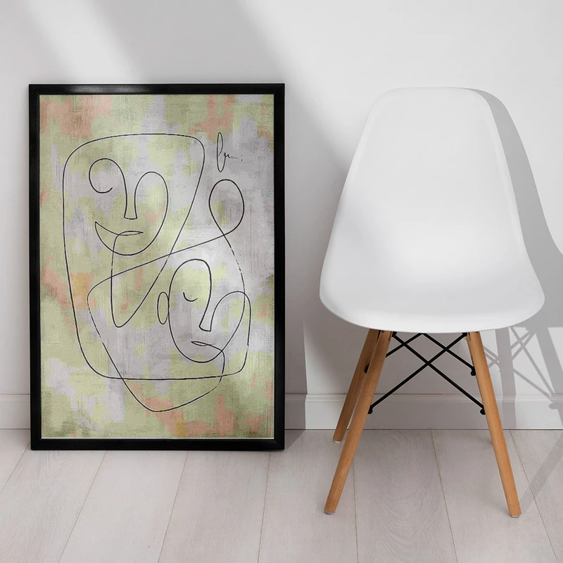 تابلو صبا طرح مدل پرتره مینیمال کد 05222W