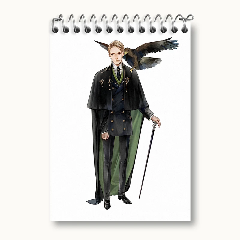 دفتر یادداشت 50 برگ خندالو طرح مالفوی هری پاتر (Harry Potter) کد N2447