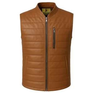 پافر مردانه چرمیران مدل fc1008 C-AS رنگ قهوه ای