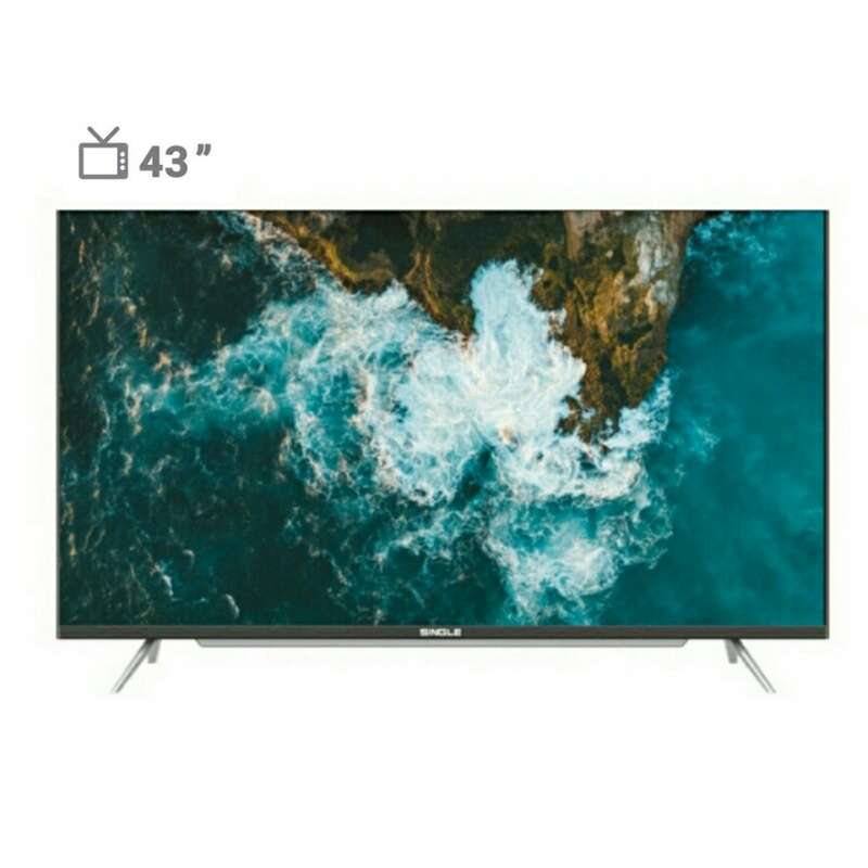 تلویزیون ال سی دی سینگل مدل SINGLE FULLHD 4322C سایز 43 اینچ