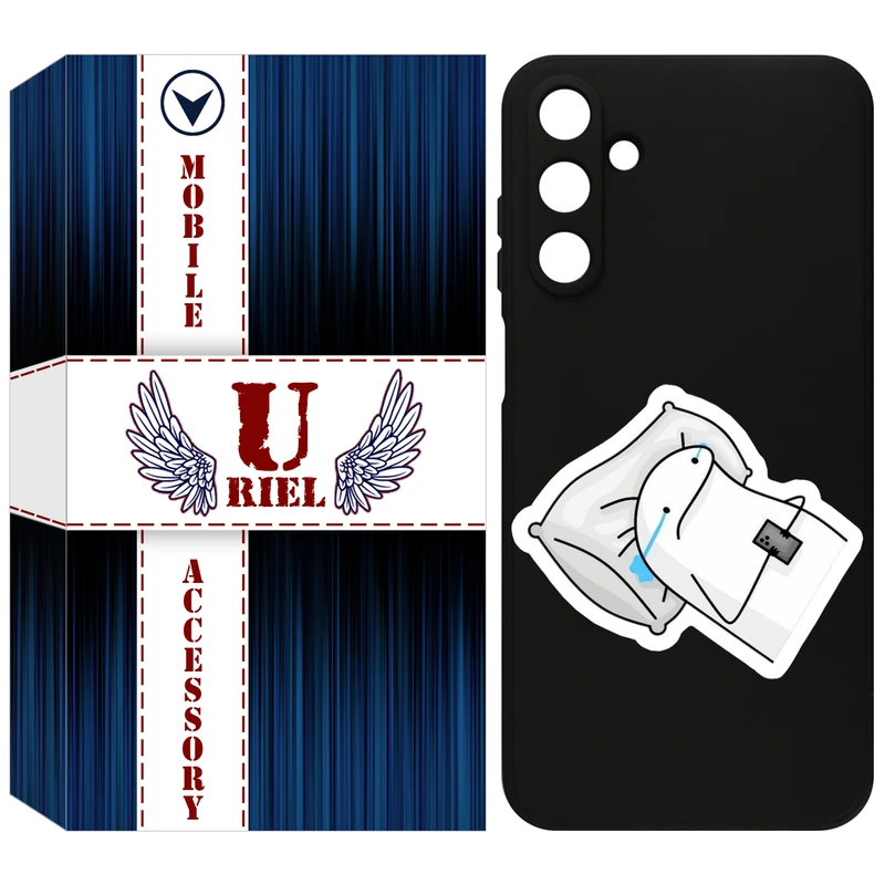 کاور یوریل قاب مدل KSH کد 81 طرح غمگین مناسب برای گوشی موبایل سامسونگ Galaxy A15