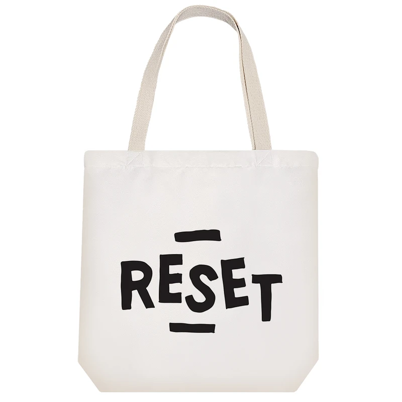 ساک خرید پارچه ای خندالو طرح Reset مدل توت بگ کد 6908