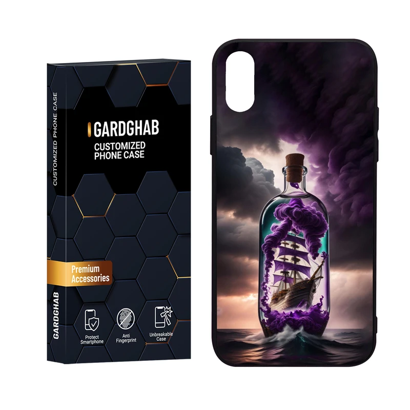 کاور گارد قاب مدل هنری مناسب برای گوشی موبایل اپل iPhone X/Xs