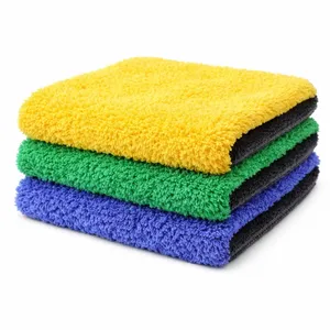 دستمال نظافت خانه و آشپزخانه میکروفایبر مدل پولیشی بسته 3 عددی
