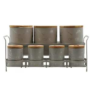 ست جا ادویه 8 پارچه بی.وی.کی مدل Marble کد 865586