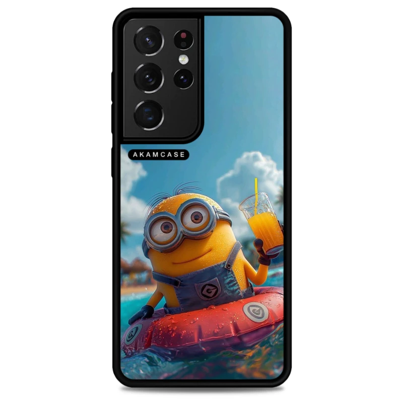 کاور آکام مدل AMC-WSGS21U-MINIONS5 مناسب برای گوشی موبایل سامسونگ Galaxy S21 Ultra