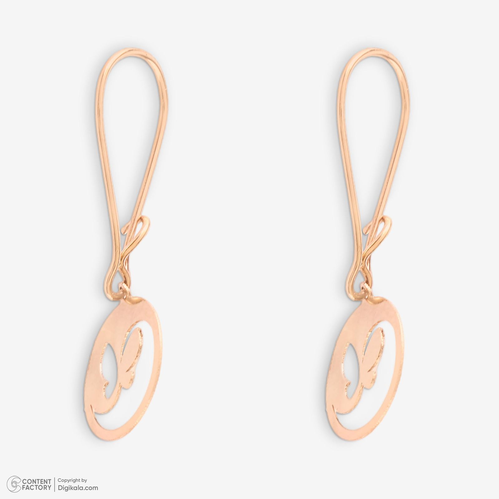 نیم ست طلا 18 عیار زنانه حافا گلد مدل پروانه کد nim22 -  - 5