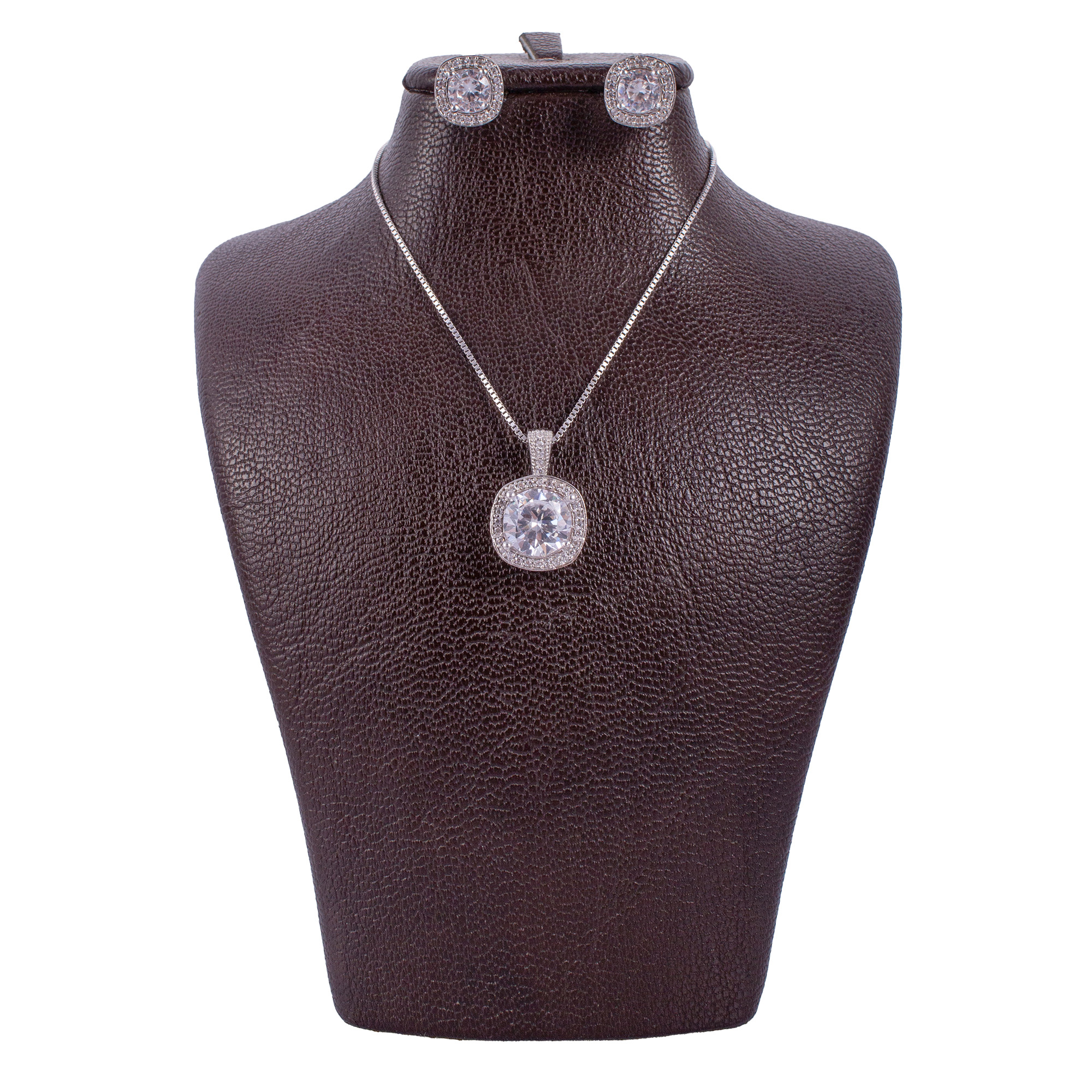 نیم ست نقره زنانه مدل AVN_N083