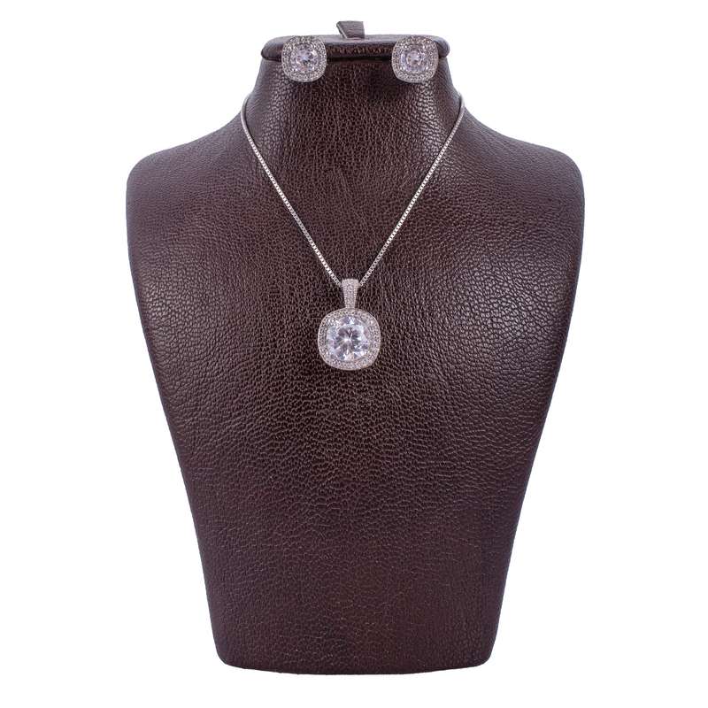 نیم ست نقره زنانه مدل GA-N083