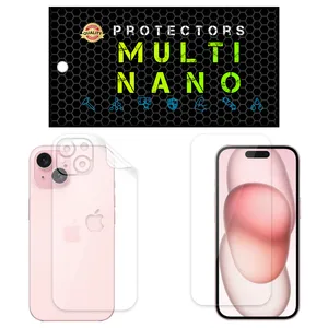 Multi Nano X-SFT Screen Protector For Apple iPhone 15 with back skin