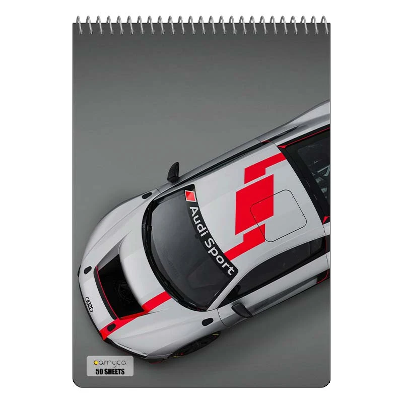 دفتر نقاشی 50 برگ سیمی کارنیکا طرح آئودی Audi کد 57148