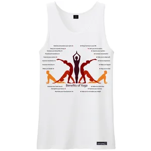 زیرپوش بدون آستین مردانه 27 مدل Benefits of Yoga کد MH377