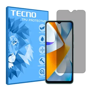 Tecno brand shockproof Privacy screen protector glass for Xiaomi Poco C40