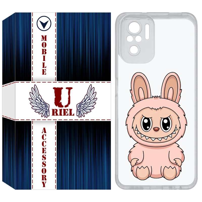 کاور یوریل مدل Clear کد 138 طرح لبوبو Labubu مناسب برای گوشی موبایل شیائومی Redmi Note 10 4G / Note 10S / Poco M5s