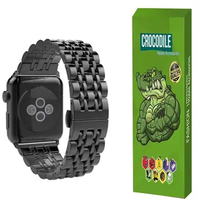 بندکروکودیل مدل 7BID مناسب برای اپل واچ 42 / 44 / 45 / 49 میلی متری‌ 