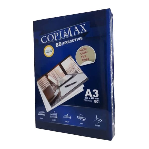 کاغذ مشکی کپی مکس مدل blck80g کد A3b بسته 500 عددی