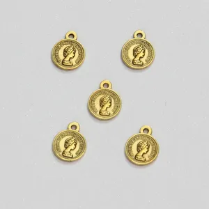 آویز دستبند طرح سکه الیزابت کد HN1706 بسته 5 عددی