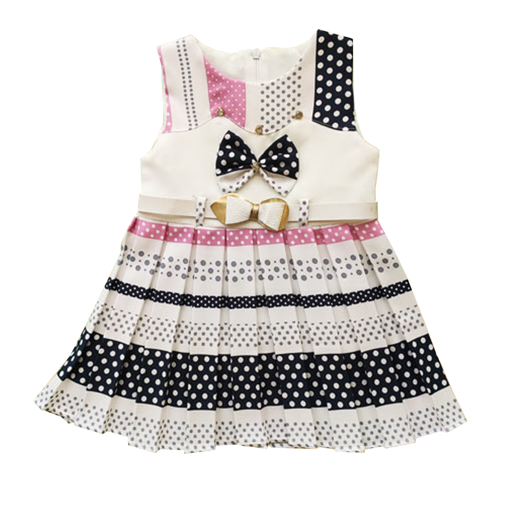 پیراهن دخترانه مدل پاپیون کد 300422