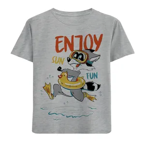 تی شرت آستین کوتاه بچگانه مدل روباه F794