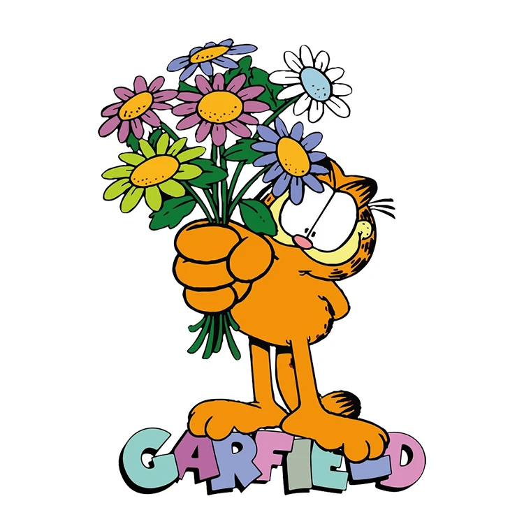 استیکر پارچه و لباس پاد آفرین مدل کارتونی گارفیلد کد S3568