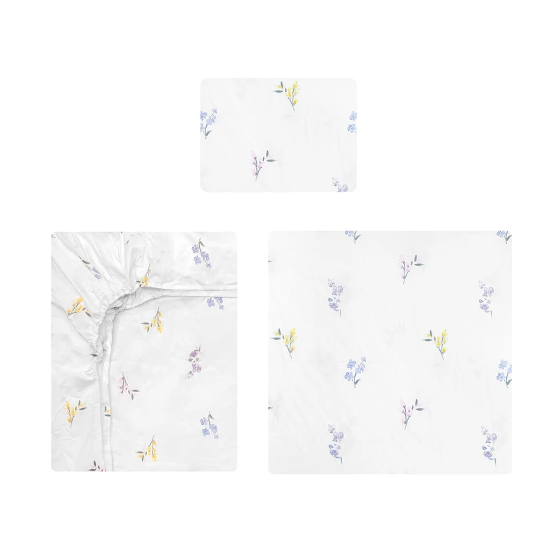 سرویس روتختی آدنو مدل Lavender کد FI18 یک نفره 3تکه 