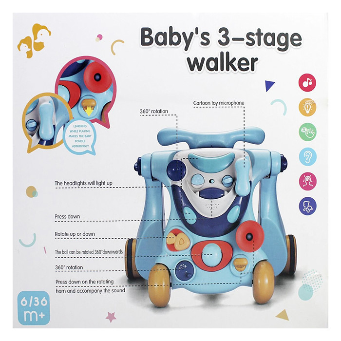 واکر کودک مدل Baby 3 Stage Walker