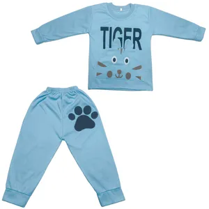 ست تی‌شرت آستین بلند و شلوار راحتی بچگانه مدل ببری