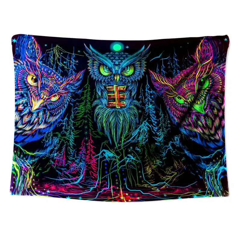 پوستر پارچه ای مدل بکدراپ بلک لایت کد 461