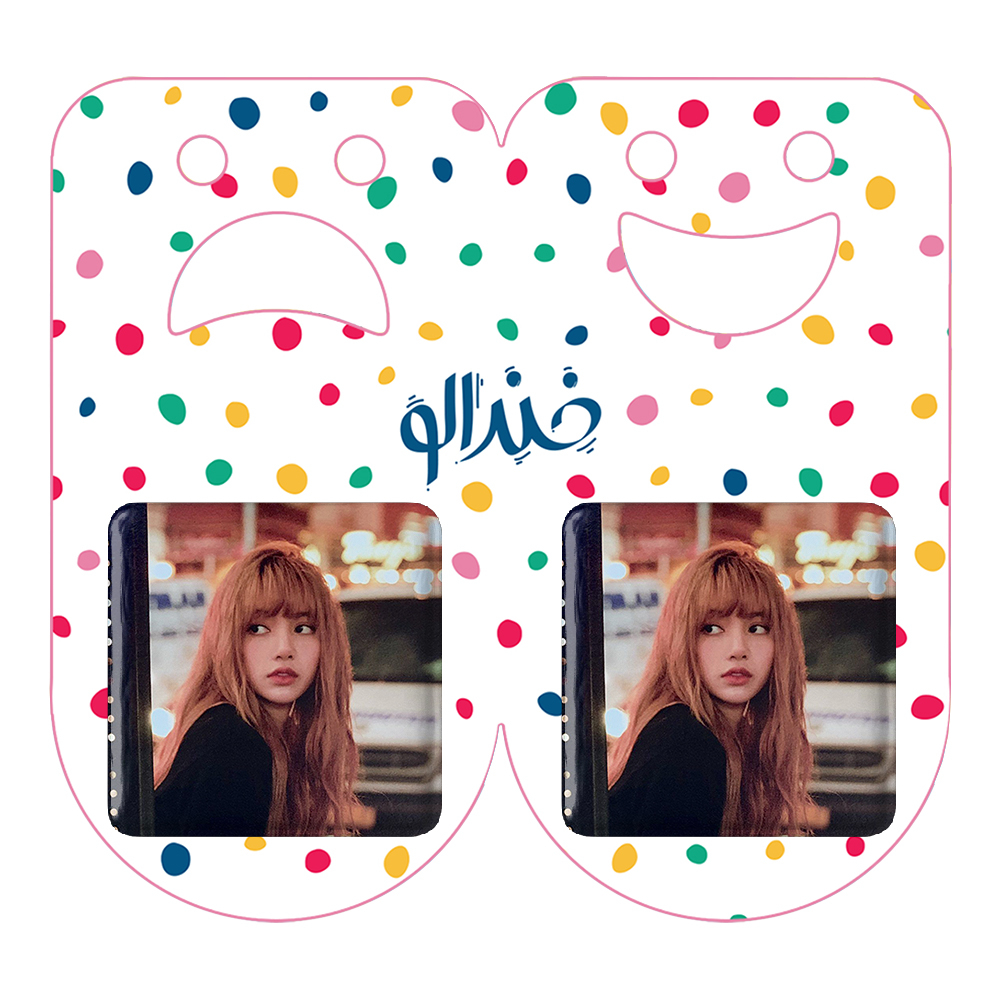 پیکسل خندالو مدل لیسا بلک پینک کد 14318 به همراه مگنت