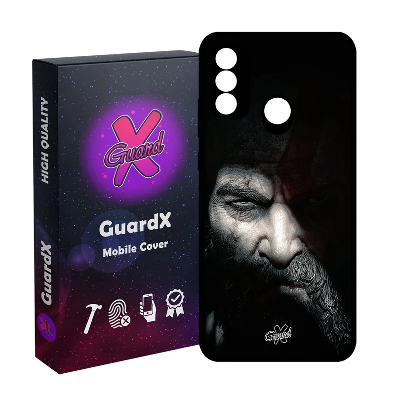 کاور گارد ایکس طرح God of War مدل Glass10418 مناسب برای گوشی موبایل هوآوی Y8S