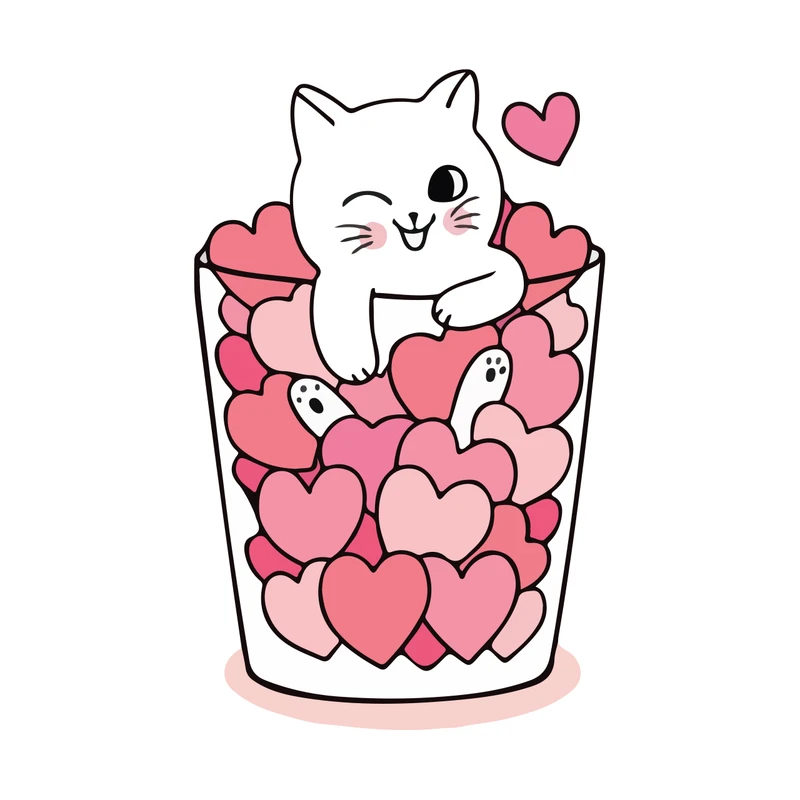 برچسب لپ تاپ پویا مارکت طرح لیوان عشق کد 623