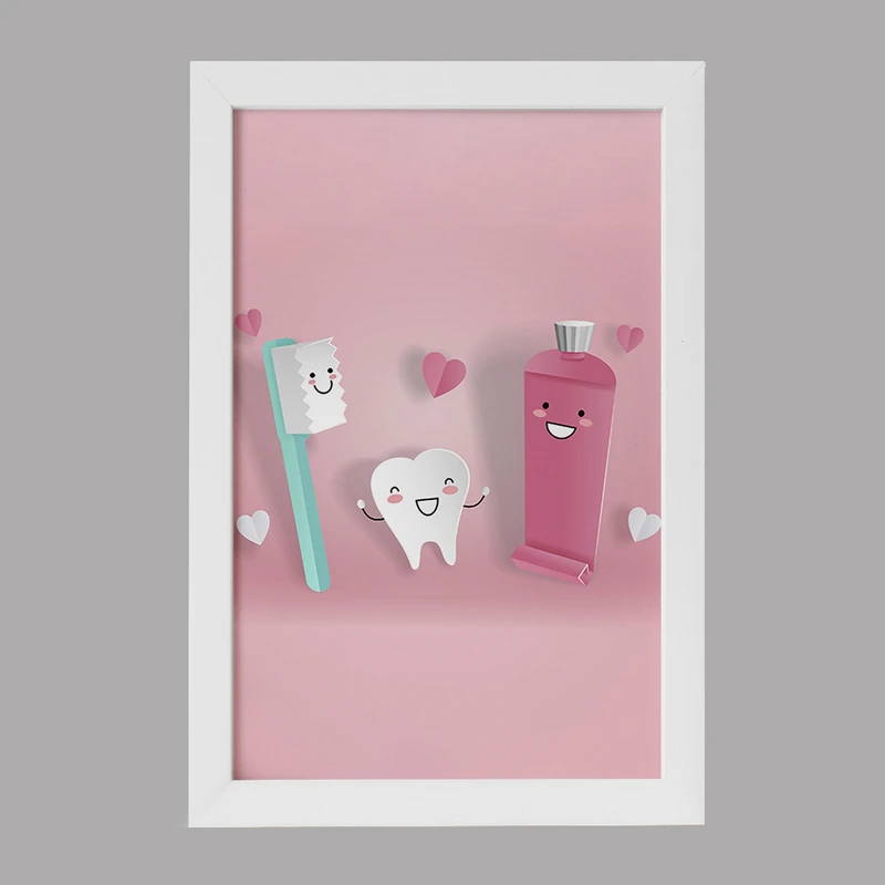 تابلو خندالو مدل دندان و دندان پزشکی کودکانه کد 36720
