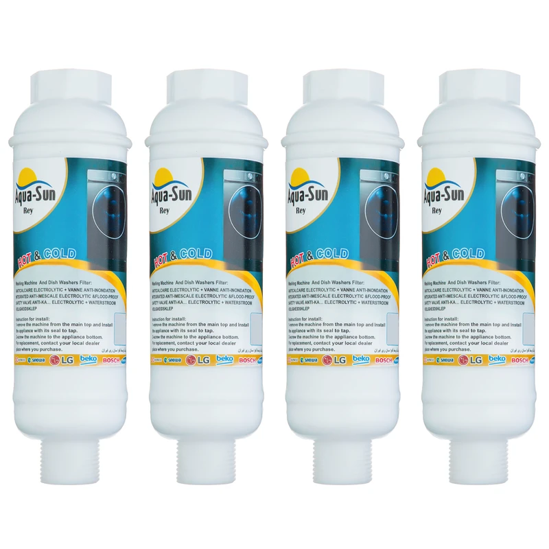 فیلتر رسوب‌گیر ماشین لباسشویی آکوا سان ری مدل K-1000 مجموعه 4 عددی