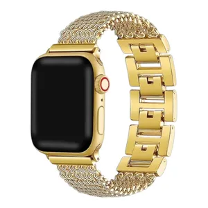 بند طرح کارتیر ریز زنجیر مناسب برای اپل واچ سایز 38/40/41 میلی متری