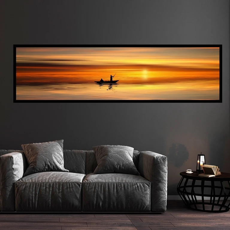 تابلو بکلیت طرح منظره غروب دلنشین مدل B-7391