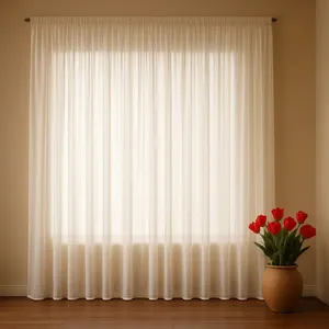 پرده نوین دکور سیلوانا مدل دوخت ساده حریر ترک سایز 280 × 300  سایز سانتی‌متر