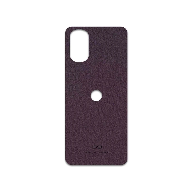 برچسب پوششی ماهوت مدل Purple-Leather مناسب برای گوشی موبایل موتورولا Moto G22