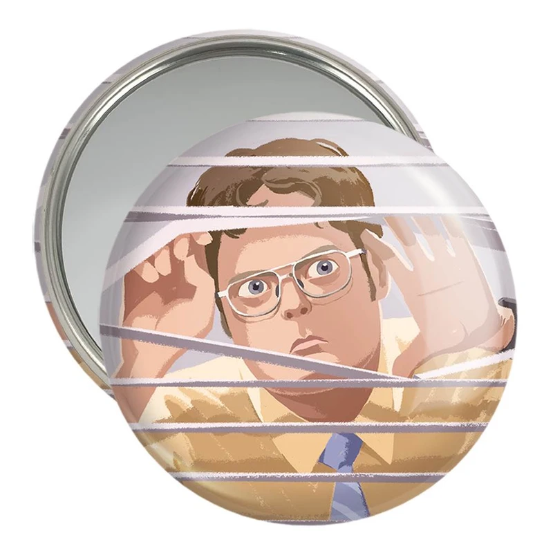 آینه جیبی خندالو مدل داویت شروت سریال آفیس The Office  کد 10222