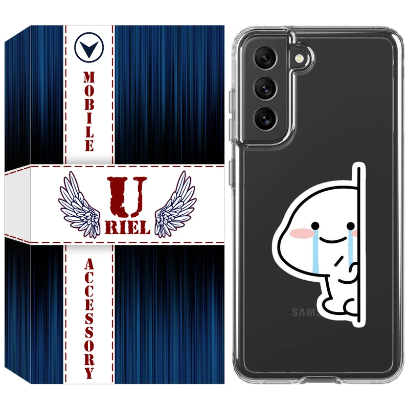 کاور یوریل مدل Clear کد 91 طرح اشک مناسب برای گوشی موبایل سامسونگ Galaxy S21 FE