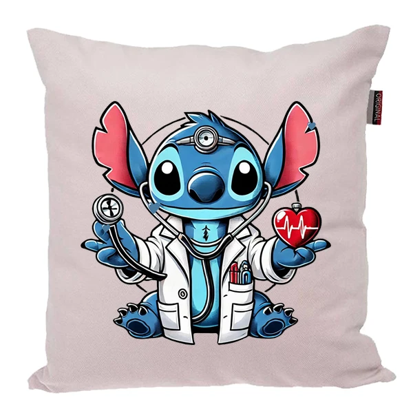 کوسن پاد آفرین مدل کارتونی دکتر استیچ  کد PK401648 سایز 40*40 سانتی متر