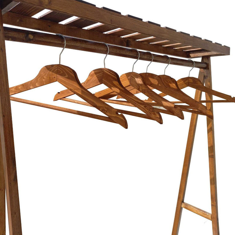 چوب لباسی مدل چوبی بسته 20 عددی