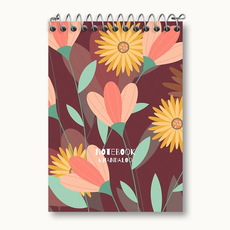 دفتر یادداشت 50 برگ خندالو مدل گل گلی کد N1185
