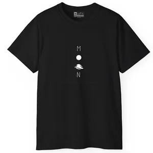 تی شرت آستین کوتاه مردانه پاد آفرین مدل اسپرت طرح ماه کد 0155