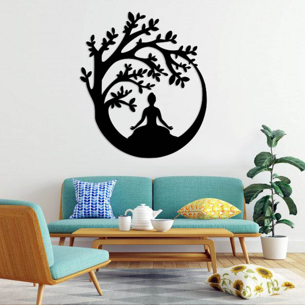 استیکر دیواری طرح یوگا