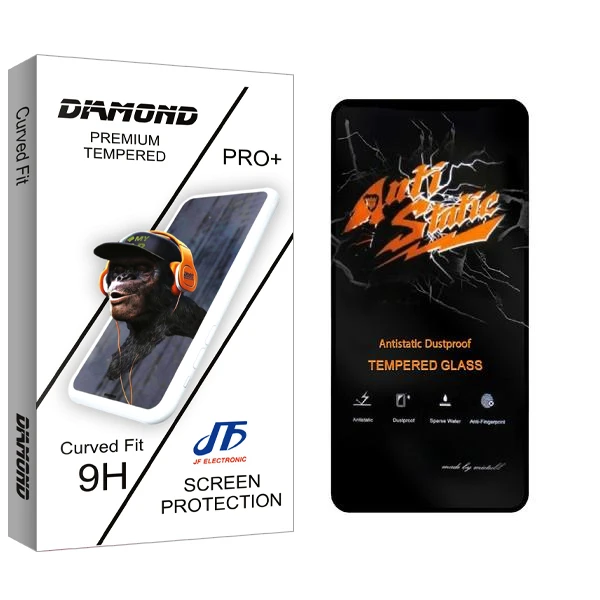 محافظ صفحه نمایش جی اف مدل Diamond Anti Static مناسب برای گوشی موبایل شیائومی Redmi Note 10 Pro / Poco F3 / Mi 11i
