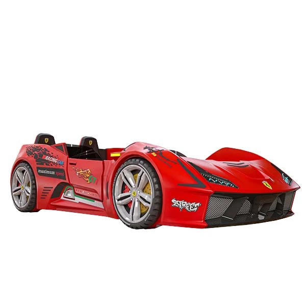 تخت‌خواب پلیمر یک نفره مدل ماشین فراری درب بازشو turbo سایز 137 * 240 سانتی‌متر