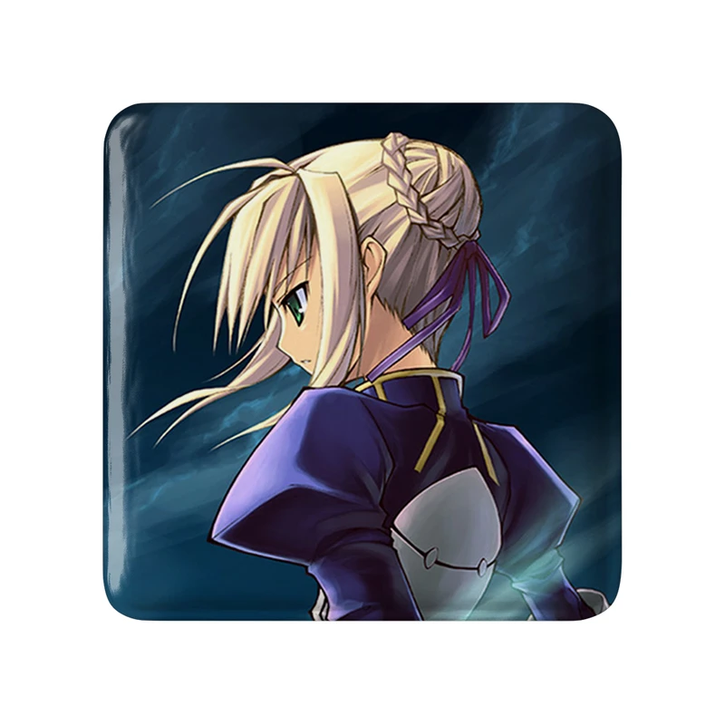 مگنت خندالو طرح التر انیمه فیت استی نایت Fate Stay Night  مدل مربعی کد 22815