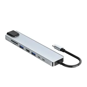 هاب 8 پورت USB-C مدل SUPPORT 4K
